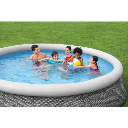 Piscine hors sol fast set ronde effet rotin 366 x 76 cm BESTWAY 57445 photo du produit Secondaire 6 L