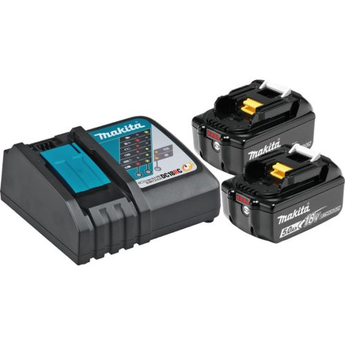 Pack énergie 18 V LXT Li-Ion (2 batteries BL1850B 5 Ah + chargeur DC18RC) MAKITA 197570-9 photo du produit Secondaire 3 L