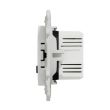 Mécanisme double prise ODACE alimentation USB et USB C 5 V blanc SCHNEIDER S520401 photo du produit Secondaire 1 S