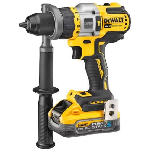 Perceuse-visseuse à percussion 18 V XR ADVANTAGE BRUSHLESS + 2 batteries + chargeur + coffret T-STAK DEWALT DCD999H2T-QW photo du produit Secondaire 1 L