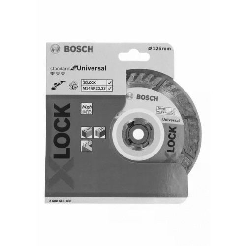 Disque &agrave; tron&ccedil;onner diamant&eacute; X-LOCK standard universel 125 x 2mm - BOSCH - 2608615166 pas cher Secondaire 1 L