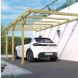 Carport en bois adossé HENRI  pour 1 voiture 13,2m² - FOREST STYLE - 2148 pas cher Secondaire 2 S