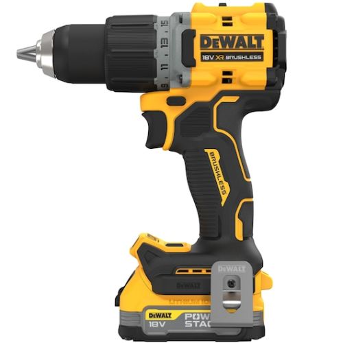 Perceuse visseuse 18 V XR POWERSTACK Brushless + 2 batteries 1,7 Ah + chargeur + coffret T-STAK DEWALT DCD800E2T-QW photo du produit Secondaire 1 L