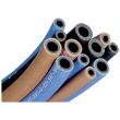 Tuyau de gaz en caoutchouc simple diamètre 6,3 x 12 mm pour oxygène, longueur 10 m, 10 bars WELDLINE W000010057 photo du produit