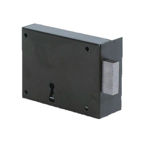 Serrure pêne dormant noir 95mm droite - JPM - 105000-01-1Y pas cher