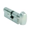 Cylindre &agrave; bouton B30 x 30 mm laiton nickel&eacute; CISA 832604-02-0A photo du produit