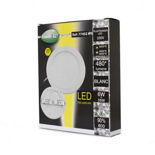 Plafonnier LED ALDEBARAN blanc D125 mm 6 W CCT MIIDEX LIGHTING 77492 photo du produit Secondaire 5 L