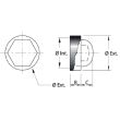 Cache écrou diamètre M10 noir FORTAPS 48-M10 photo du produit Secondaire 1 S