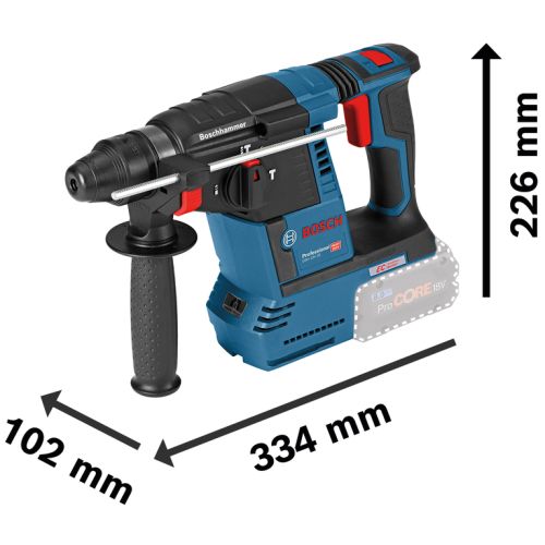 Perforateur SDS Plus 18 V GBH 18V-26 + 2 batteries Procore 8 Ah + chargeur + coffret L-BOXX BOSCH 061190900H photo du produit Secondaire 4 L