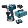 Perceuse visseuse 18V + 2 batteries 5Ah + chargeur + coffret MAKPAC - MAKITA - DDF458RTJ pas cher