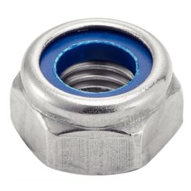 Écrou hexagonal Acton frein indésserable avec bague nylon inox A2 DIN 985 photo du produit Principale M