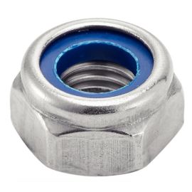 Écrou hexagonal frein indésserrable avec bague nylon inox A2 DIN 985 M10 boîte de 100 - ACTON - 6260210 pas cher Principale M