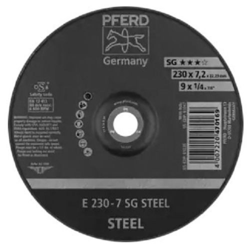 Disque &agrave; &eacute;barber E 230-7 SG STEEL - PFERD - 62223626 pas cher