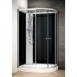 Cabine de douche asymétrique SILVER INTEGRAL GAUCHE NOIR 70x90 - THALASSOR - SAIN7090G pas cher