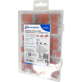 Kit de 45 connecteurs rapide à levier Electraline pour câblage 0,08 à 4 mm² - 59247 photo du produit Principale M