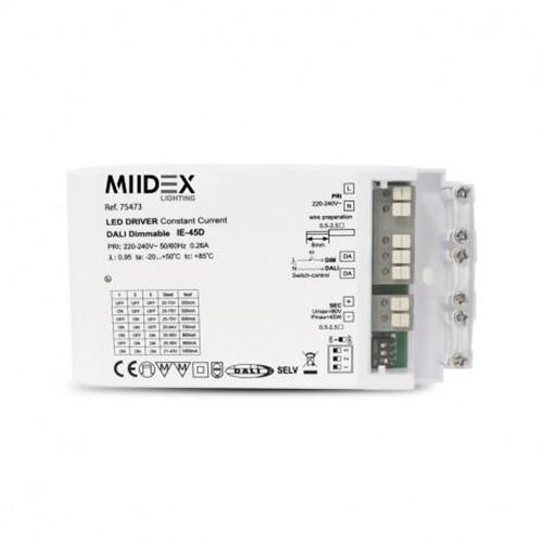 Alimentation pour LED 21 - 70V DC DALI2 / PUSH 45W 350 - 1050mA MIIDEX LIGHTING 75473 photo du produit Secondaire 1 L