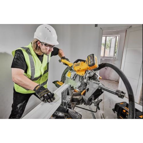 Scies à onglets 54 V XR FLEXVOLT 305 mm + batterie 9/3 Ah + chargeur DEWALT DCS781X2-QW photo du produit Secondaire 27 L