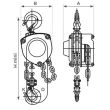 Palan manuel à chaîne premium 2000 kg 3 m STOCKMAN MHN20 photo du produit Secondaire 1 S
