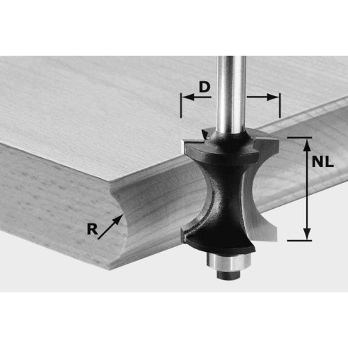 Fraise à moulurer demi-lune HW S8 D30/28 - FESTOOL - 491139 pas cher Principale L