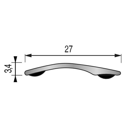 Seuil adhésif plat renforcé 40mm aluminium anodisé naturel 2,7ml - DINAC - 36090 pas cher Secondaire 1 L