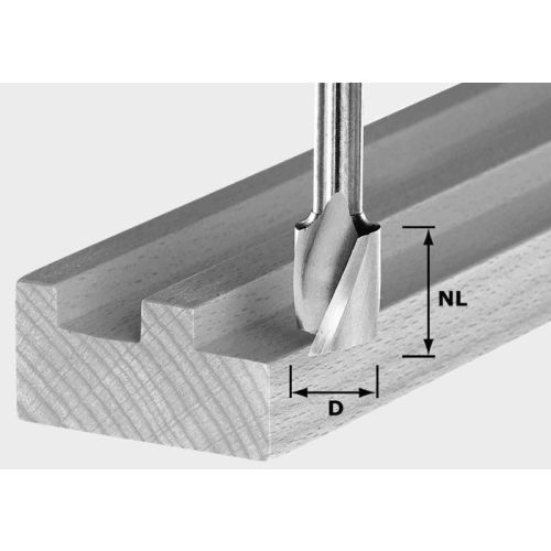 Fraises à rainurer hélicoïdale HW Spi S8 D10/30 - FESTOOL - 490980 pas cher