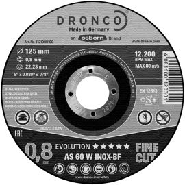 Disque à tronçonner inox Dronco AS 60 W pas cher Principale M