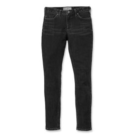 Jean slim-fit femme LAYTON SKINNY T36 W4 bleu marine - CARHARTT - S1102734464W4REG pas cher Principale M