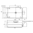 Visière pour serrure électrique en applique - BEUGNOT - DOM2-70450 pas cher Secondaire 1 S