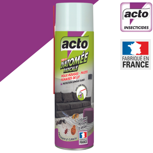 Terre de diatomée aérosol poux rouges - puces - punaises de lit ACTO TERRA1 photo du produit Secondaire 1 L