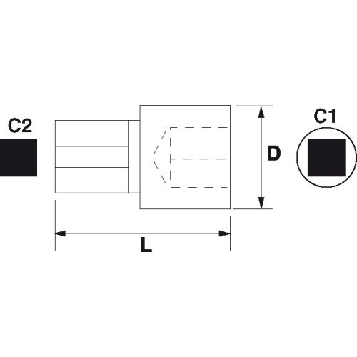 Réducteur carré 3/8''-1/4'' - SAM OUTILLAGE - J-230 pas cher Secondaire 1 L