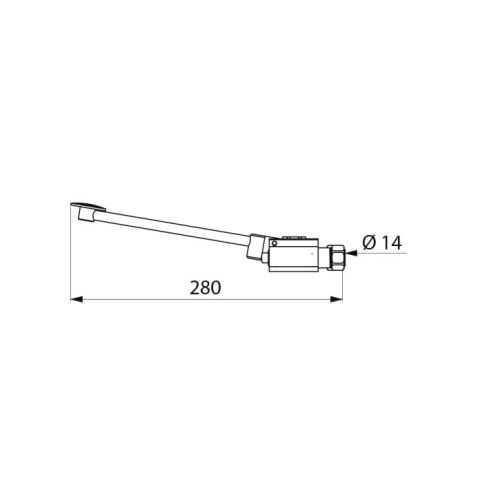 Robinet de lavabo instantané MONOFOOT montage au sol avec écrou - DELABIE - 736001 pas cher Secondaire 1 L