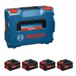 Pack 4 batteries 18V 5.5Ah + L-BOXX - BOSCH EXPERT - 1600A0373H pas cher