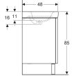 Kit lavabo avec meuble bas BASTIA 80CM - GEBERIT - 099457ABLB4 pas cher Secondaire 3 S