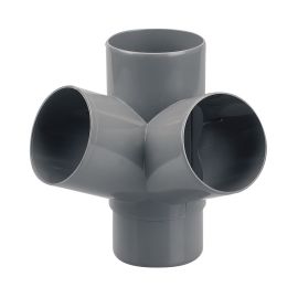 Culottes double équerre mâle femelle 67° D100 - WAVIN - 3025718 pas cher Principale M