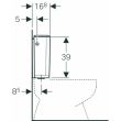 Réservoir double touche NF alimentation latérale blanc GEBERIT 128.317.11.5 photo du produit Secondaire 1 S