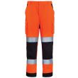 Pantalon de travail homme à haute visibilité multipoches PATROL hi-viz orange/marine TS COVERGUARD 7PAOPS photo du produit