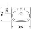 Lavabo D-CODE grande cuve avec trop-plein Duravit - 2310600000 photo du produit Secondaire 1 S