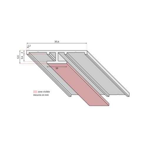 Profilé liaison Vipanel argent mat ROTH 142000032 photo du produit Secondaire 1 L