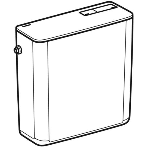 Réservoir attenant luxe blanc alimentation arrière centrée ou latérale GEBERIT photo du produit Secondaire 3 L
