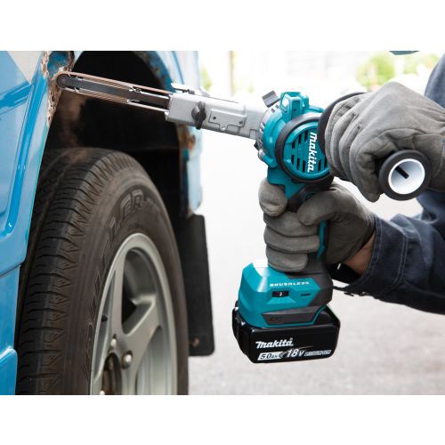 Ponceuse à bande LXT 18 V 9 x 533 mm + 2 batteries 5 Ah + chargeur en coffret MAKPAC MAKITA DBS180RTJ photo du produit Secondaire 7 L