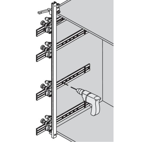 Gabarit de perçage de coulisse / corps de meuble - LMC - GAB655000 pas cher Secondaire 1 L