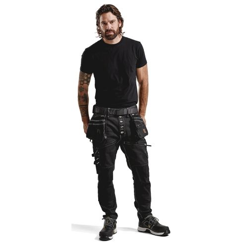 Pantalon X1900 Artisan Stretch 2D noir T56C &ndash; BL&Aring;KL&Auml;DER - 199911419900D120 pas cher Secondaire 8 L
