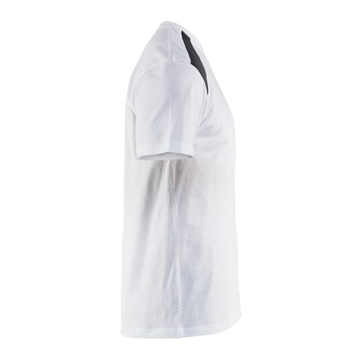 T-shirt bicolore blanc/gris foncé T4XL - BLÅKLÄDER - 3379104210984XL pas cher Secondaire 2 L