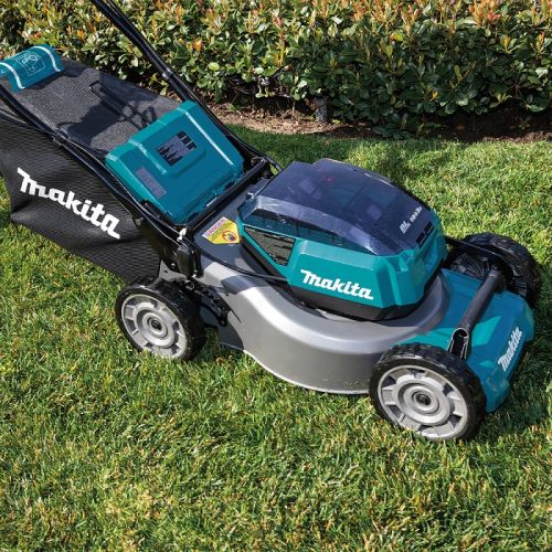 Tondeuse à gazon autotractée 2 x 18 V + 2 batteries 5 Ah + chargeur MAKITA DLM462PT2 photo du produit Secondaire 14 L