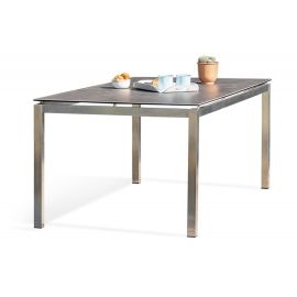 Table de jardin TORINO DCB Garden 200x100 gris - TORINO-CER-TB200 pas cher Principale M