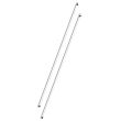 JEU 2 TRINGLES ALU (2X1250MM) BLANC RAL9010 B8 photo du produit