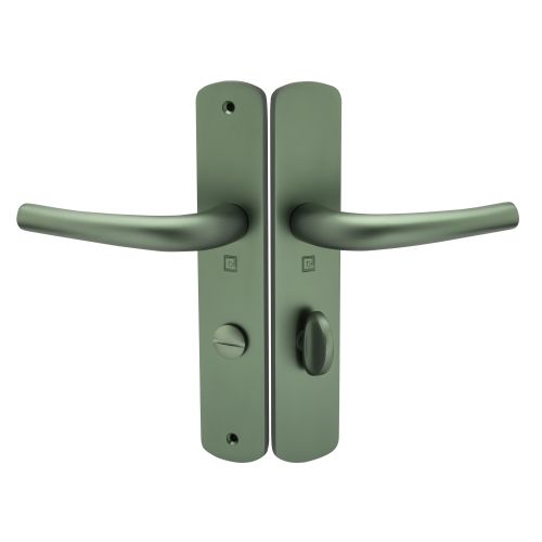 Ensemble sur plaque aluminium SALOME HOME ELEGANCE entraxe 195mm à condamnation émeraude - HERACLES - B-SALOME-086 pas cher