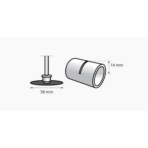 Disque Max S456 en nitrure de bore EZ SpeedClic Ø38 mm pour métal DREMEL 2615S456DM photo du produit Secondaire 1 L