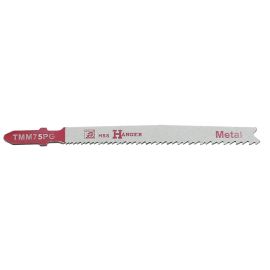 Pack de 5 lames de scie sauteuse Hanger TMM75PG pour métal 75 mm - 150207 pas cher Principale M