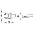 Fourche d'emmanchement 12 pans 9 x 12 mm 10 mm KS TOOLS 516.2510 photo du produit Secondaire 1 S